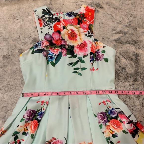 Gianni Bini Marcy Floral Print Fit and Flare Dress - Picture 3 of 5